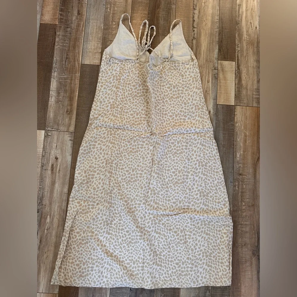 GAP Linen Blend Cami Cheetah Print Dress‎ - Picture 2 of 6